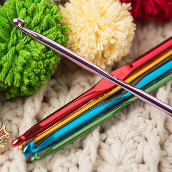 Multi-color Aluminum Crochet Hooks