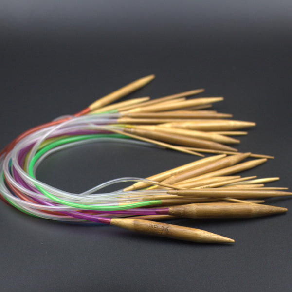 Circular Bamboo Carbonized Knitting Needles